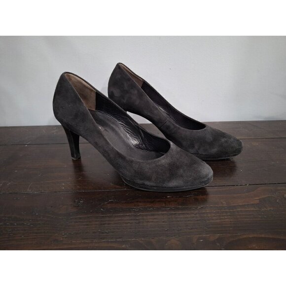 Paul Green Black Suede Pumps/Pre-owned, Size 9 (US) - Picture 3 of 9